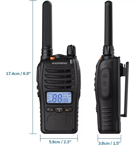 Radio Walkie Talkie Baofeng X3 Bateria 1500 Mah E88